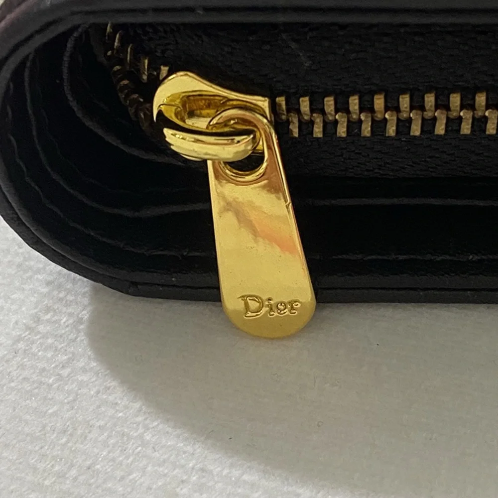Dior Blue Oblique 30 Montaigne Lotus Wallet
